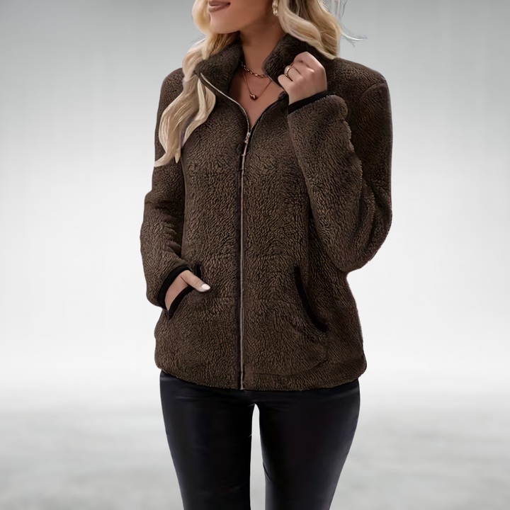 Zafrielle - Weichgriffige Jacke mit Reissverschluss