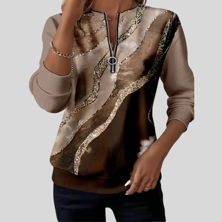 Baila - Sweatshirt mit Vintage-Print