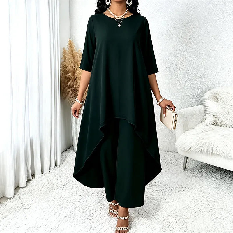 Laurivelle - Soft-Touch Maxikleid in grossen Grössen
