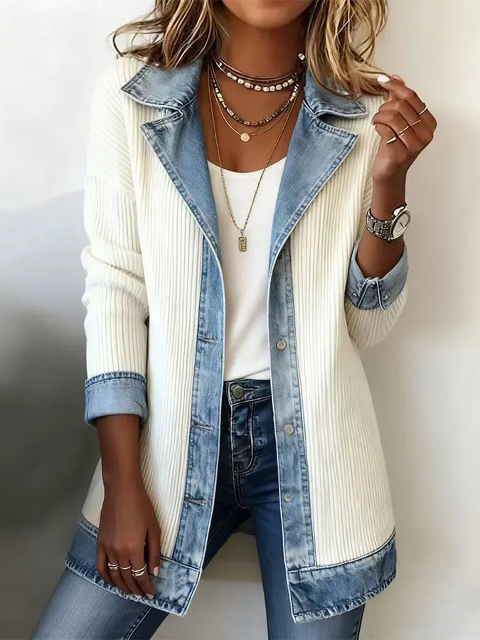 Zyrelle - Lässiger Strick-Cardigan mit Knopfleiste