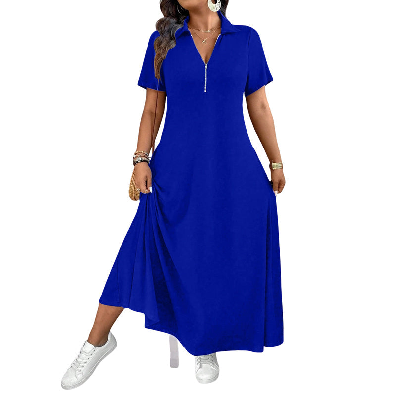 Primelle - Maxikleid mit weicher Haptik und Reissverschluss am Ausschnitt