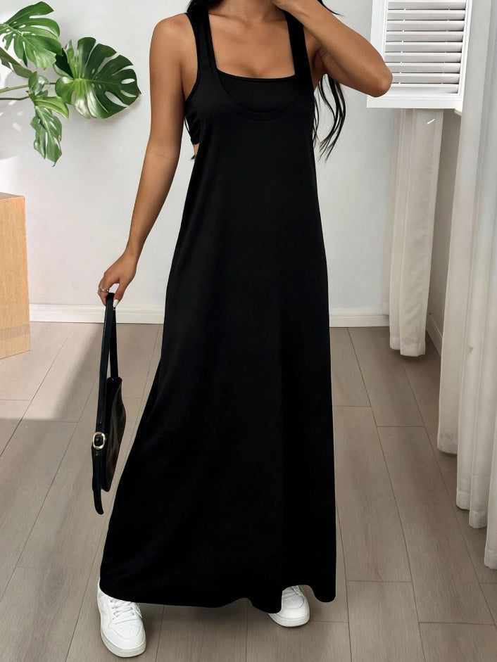 Evania - Mehrlagiges zweiteiliges Maxikleid-Set