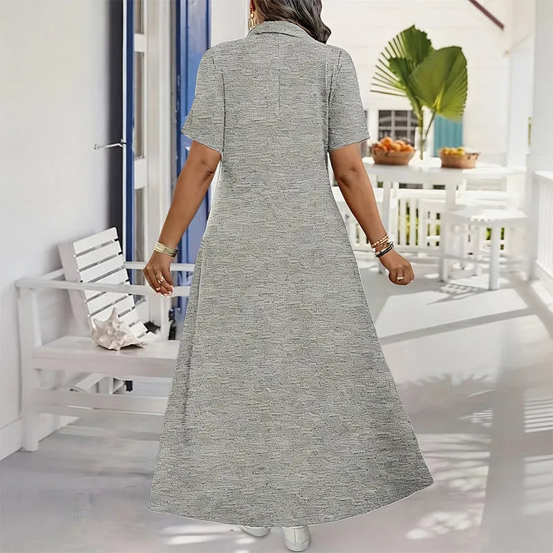 Primelle - Maxikleid mit weicher Haptik und Reissverschluss am Ausschnitt