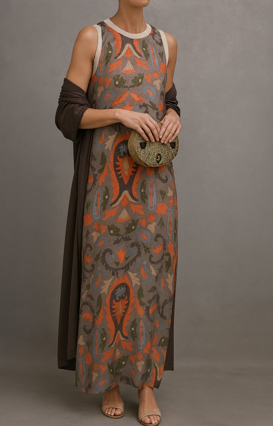 Arlisse - Premium zweiteiliges Set: Kleid & Gilet