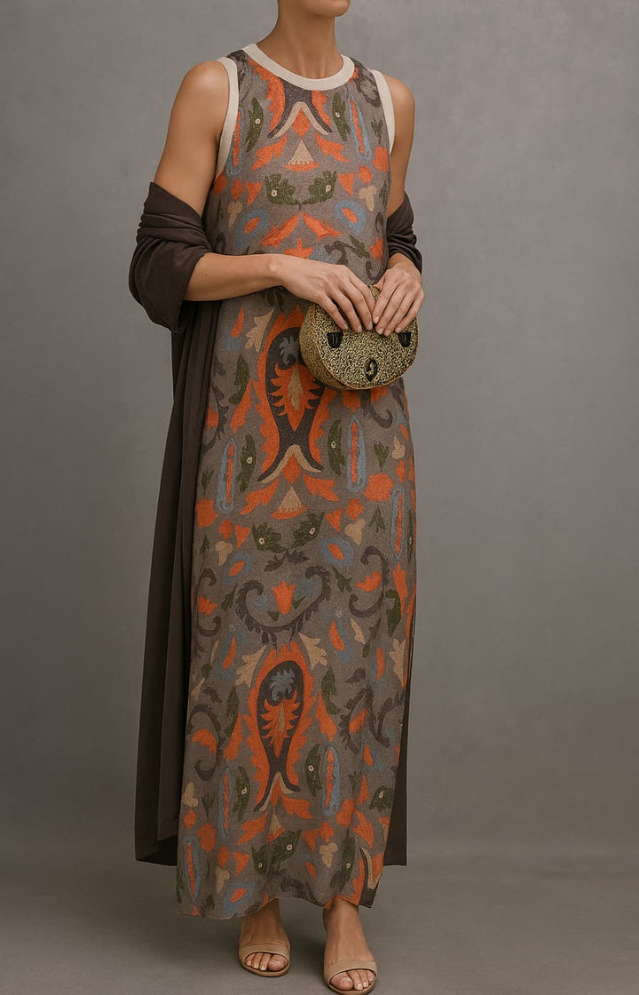 Arlisse - Premium zweiteiliges Set: Kleid & Gilet