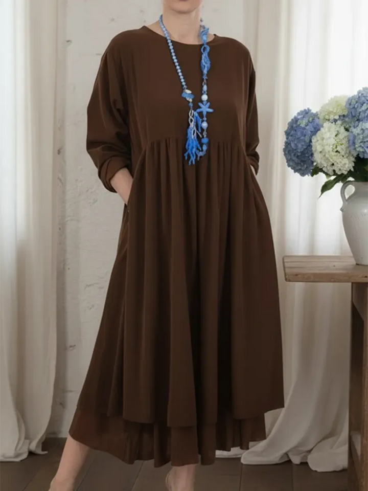 Agatha - Midi-A-Linien-Kleid mit Soft-Touch