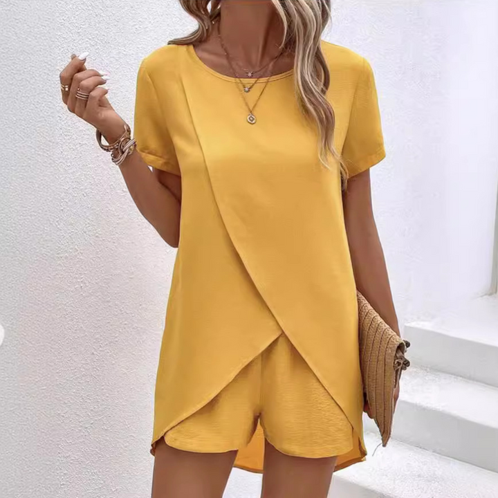 Arabesca - Asymmetrisches mehrlagiges Loungewear-Set