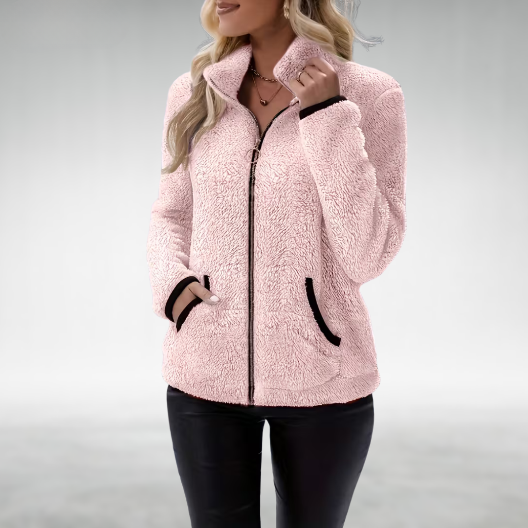 Zafrielle - Weichgriffige Jacke mit Reissverschluss