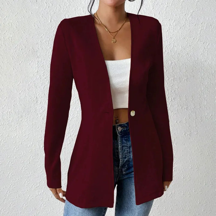 Alivienne - Massgeschneiderter Blazer mit Ein-Knopf-Verschluss