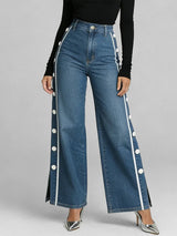 Vika - Slim-Fit-Jeans mit Reissverschluss vorne