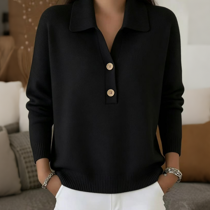Belisara - Soft-Touch-Pullover mit V-Ausschnitt