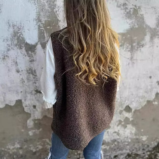 Ailyn - strukturierte langärmlige Jacke mit Knopfleiste