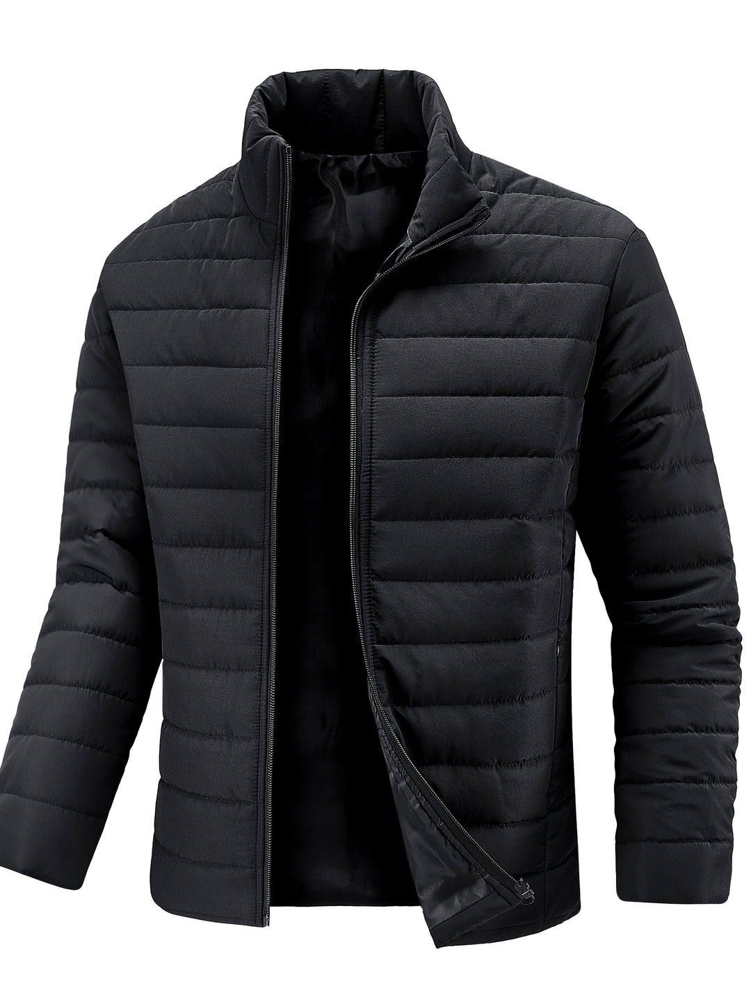 Cael - Strukturierte Jacke mit hohem Kragen