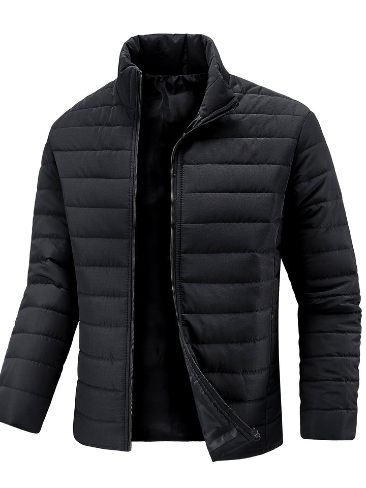 Cael - Strukturierte Jacke mit hohem Kragen