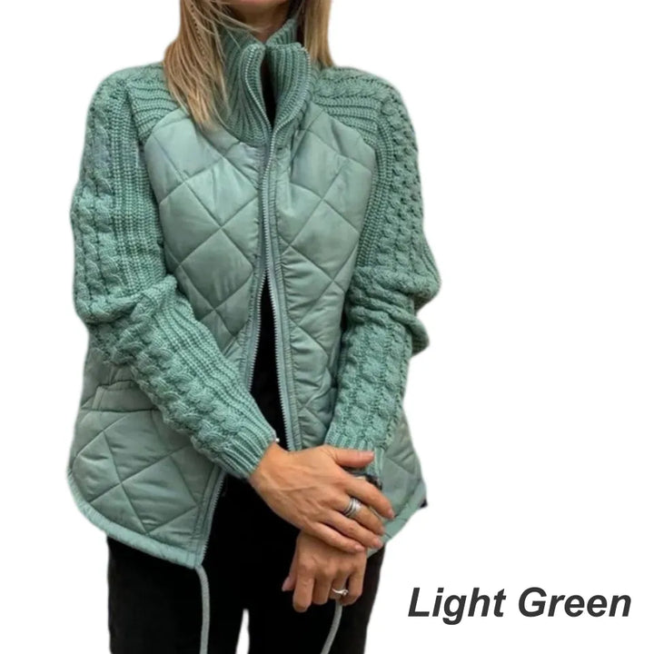 Corisanna - warme Strickjacke mit Reissverschluss vorne