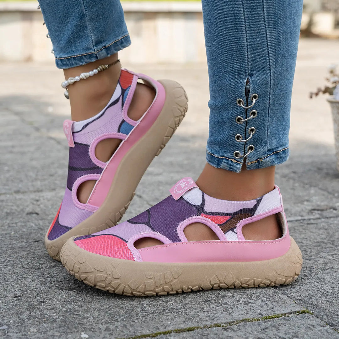 Maelina - orthopädische, gepolsterte Walking-Sneaker