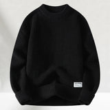 Eldric - Waffelstrick-Rundhals-Pullover