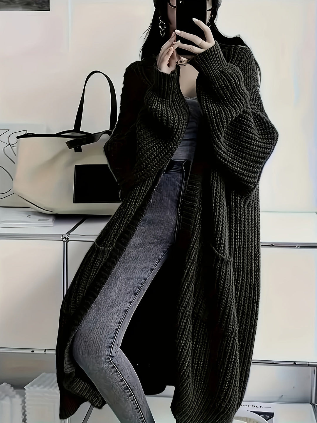 Rosalienne - Besonders weiche Longstrickjacke