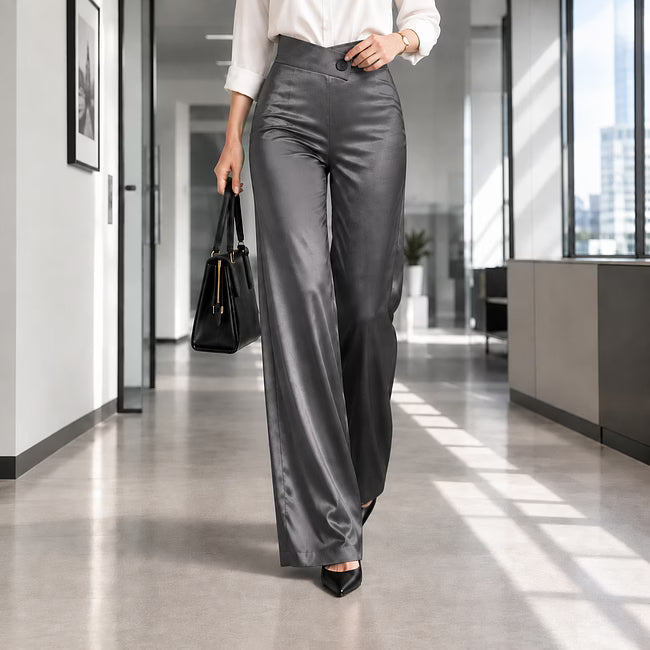 Anouk - Elegante High-Waist-Hose mit weitem Bein