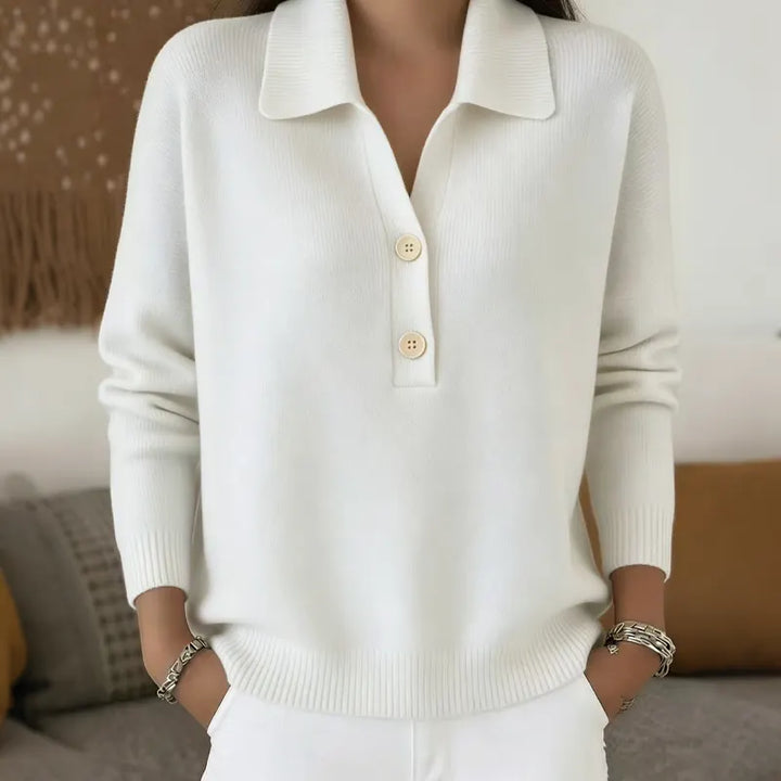 Belisara - Soft-Touch-Pullover mit V-Ausschnitt