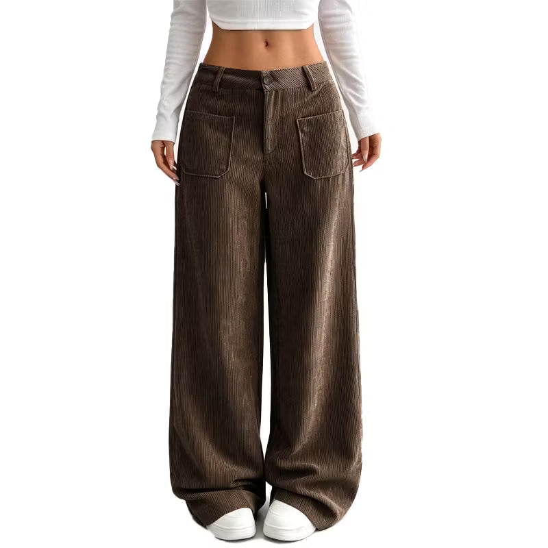 Eithne - Weit geschnittene Soft-Touch-Hose