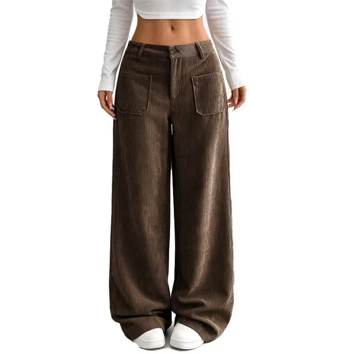 Eithne - Weit geschnittene Soft-Touch-Hose