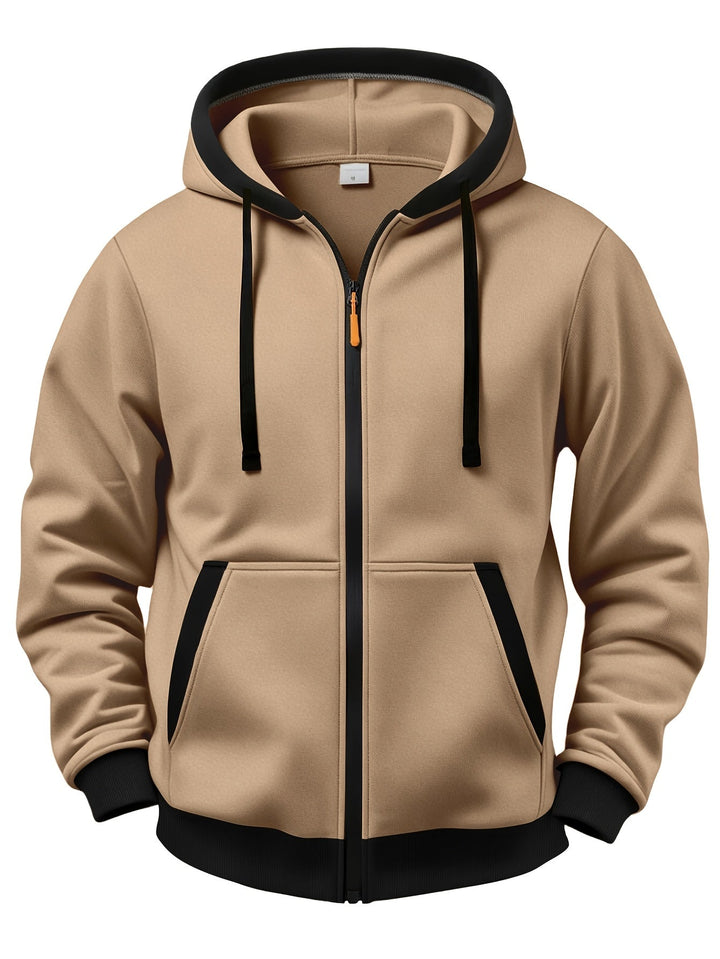 Brenner - Softtouch-Kapuzenjacke mit Reissverschluss