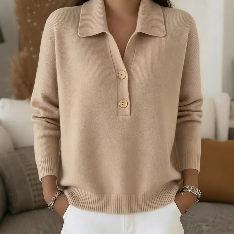 Belisara - Soft-Touch-Pullover mit V-Ausschnitt