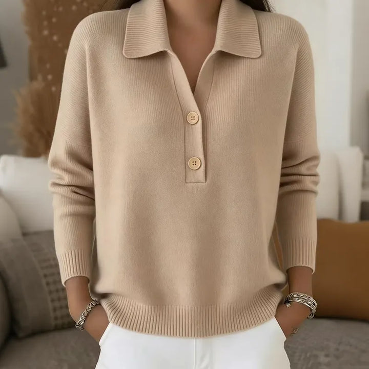 Belisara - Soft-Touch-Pullover mit V-Ausschnitt