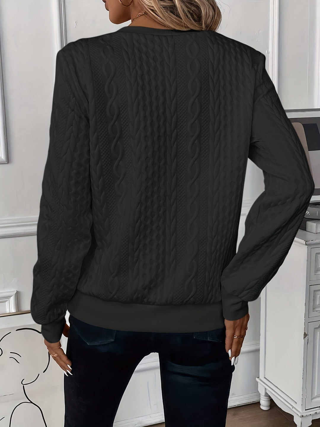 Delorina - Weicher Pullover mit Frontreissverschluss