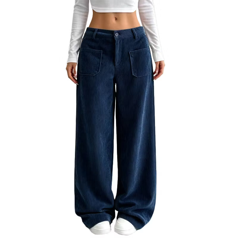 Eithne - Weit geschnittene Soft-Touch-Hose