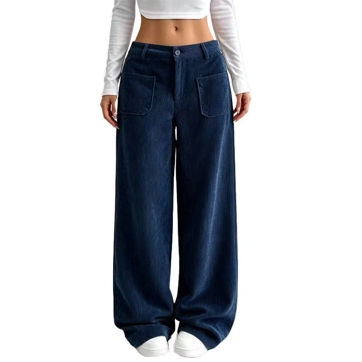 Eithne - Weit geschnittene Soft-Touch-Hose