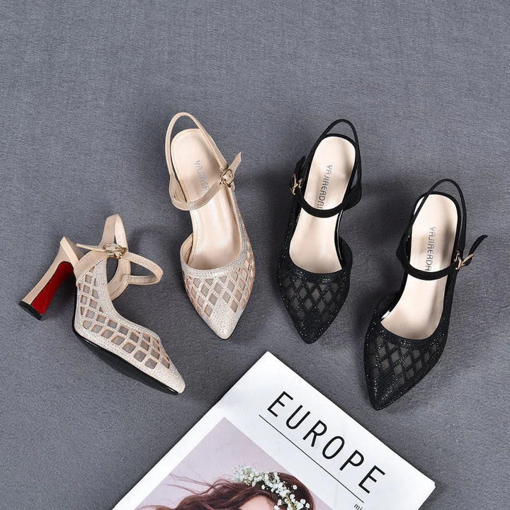 Delyse - Premium-Pumps mit Blockabsatz