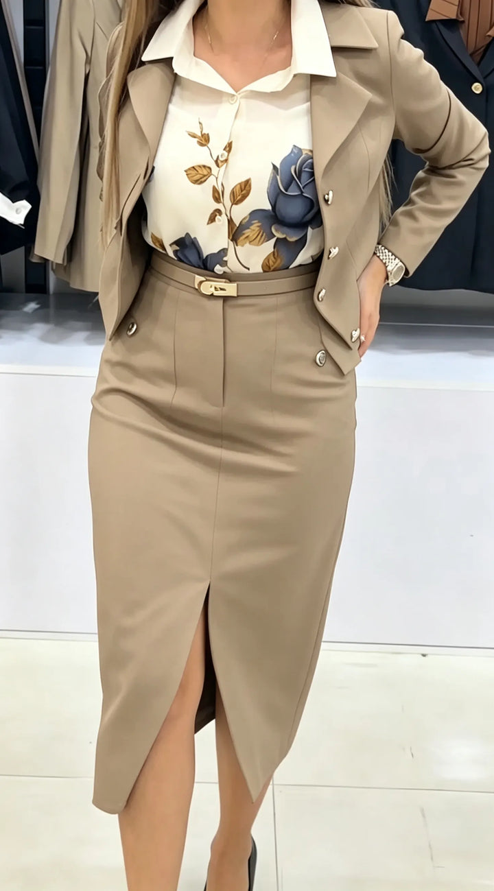 Xavina - Massgeschneiderter Zweiteiler mit Blazer und Rock