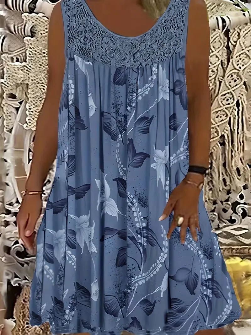 Ariadne - Elegantes Shiftkleid mit floralem Print