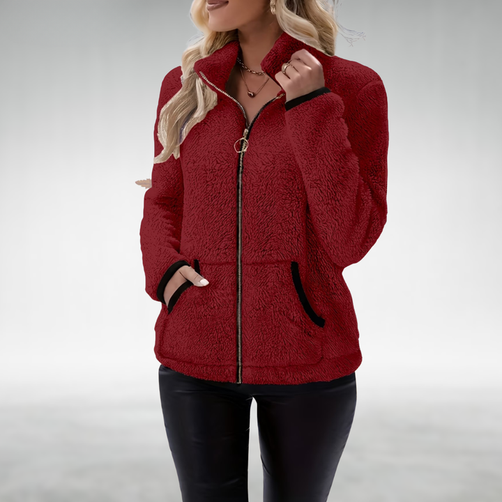 Zafrielle - Weichgriffige Jacke mit Reissverschluss