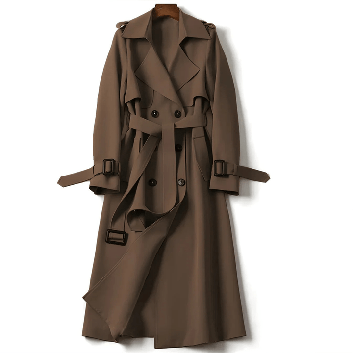 Aliki - Doppelreihiger Trenchcoat mit Gürtel