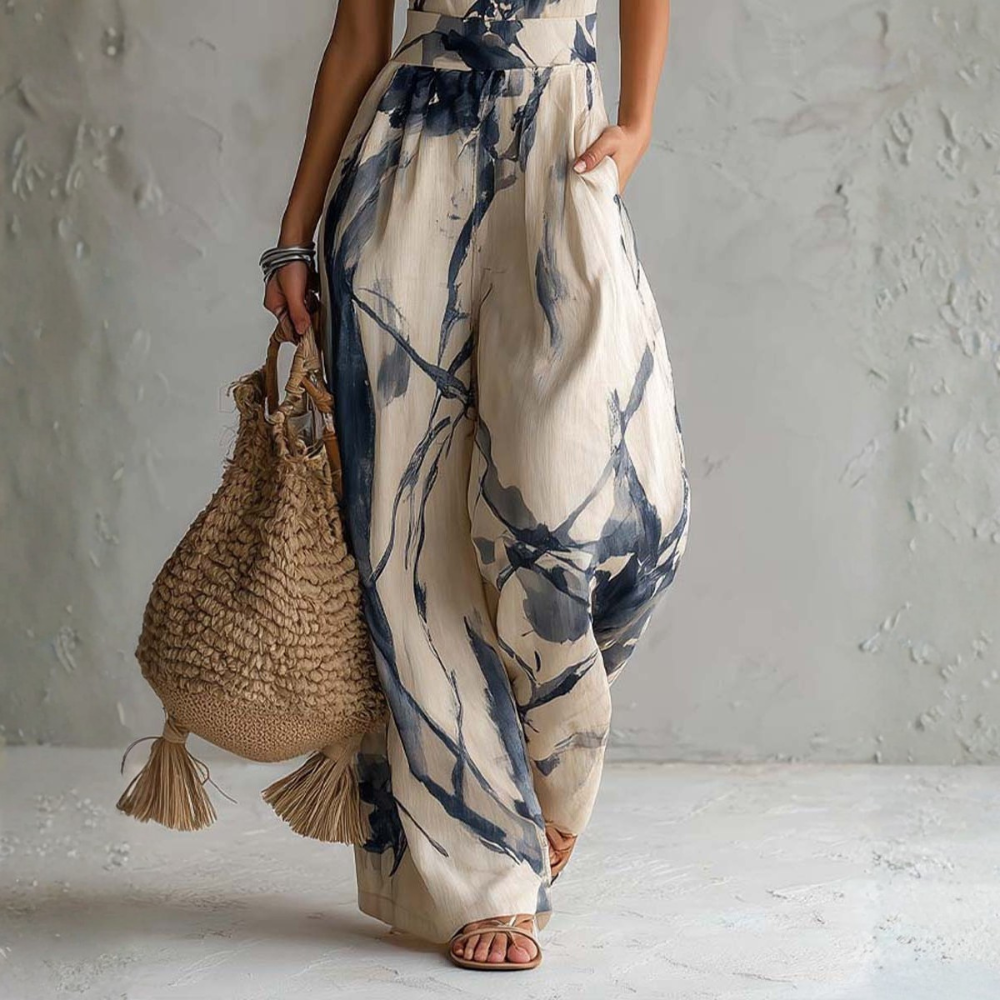 Rosalba - Jumpsuit mit künstlerischem Print