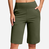 Odeliora - Komfortable hoch taillierte Bermudashorts