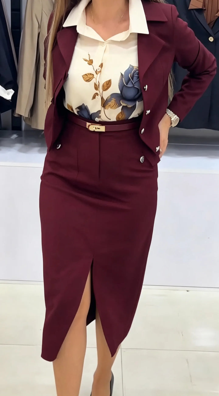 Xavina - Massgeschneiderter Zweiteiler mit Blazer und Rock