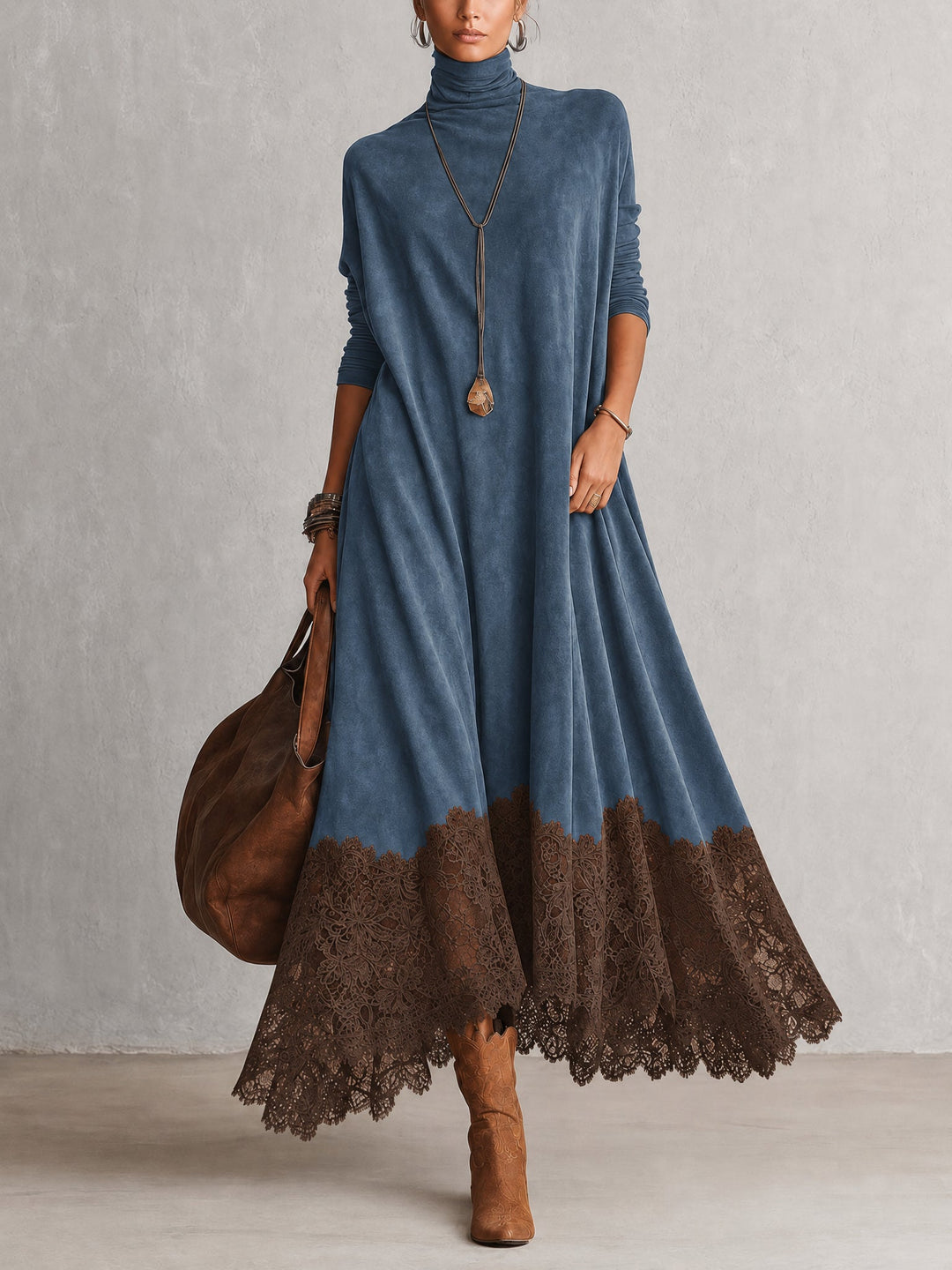 Pamina - Kleid mit Spitzenbesatz in A-Linie