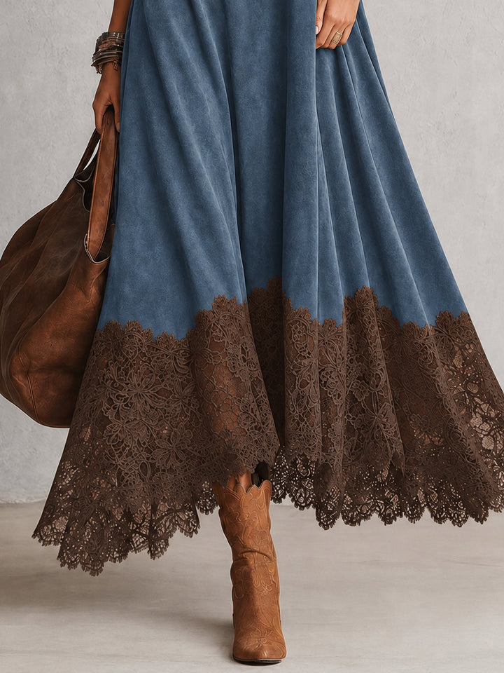 Pamina - Kleid mit Spitzenbesatz in A-Linie