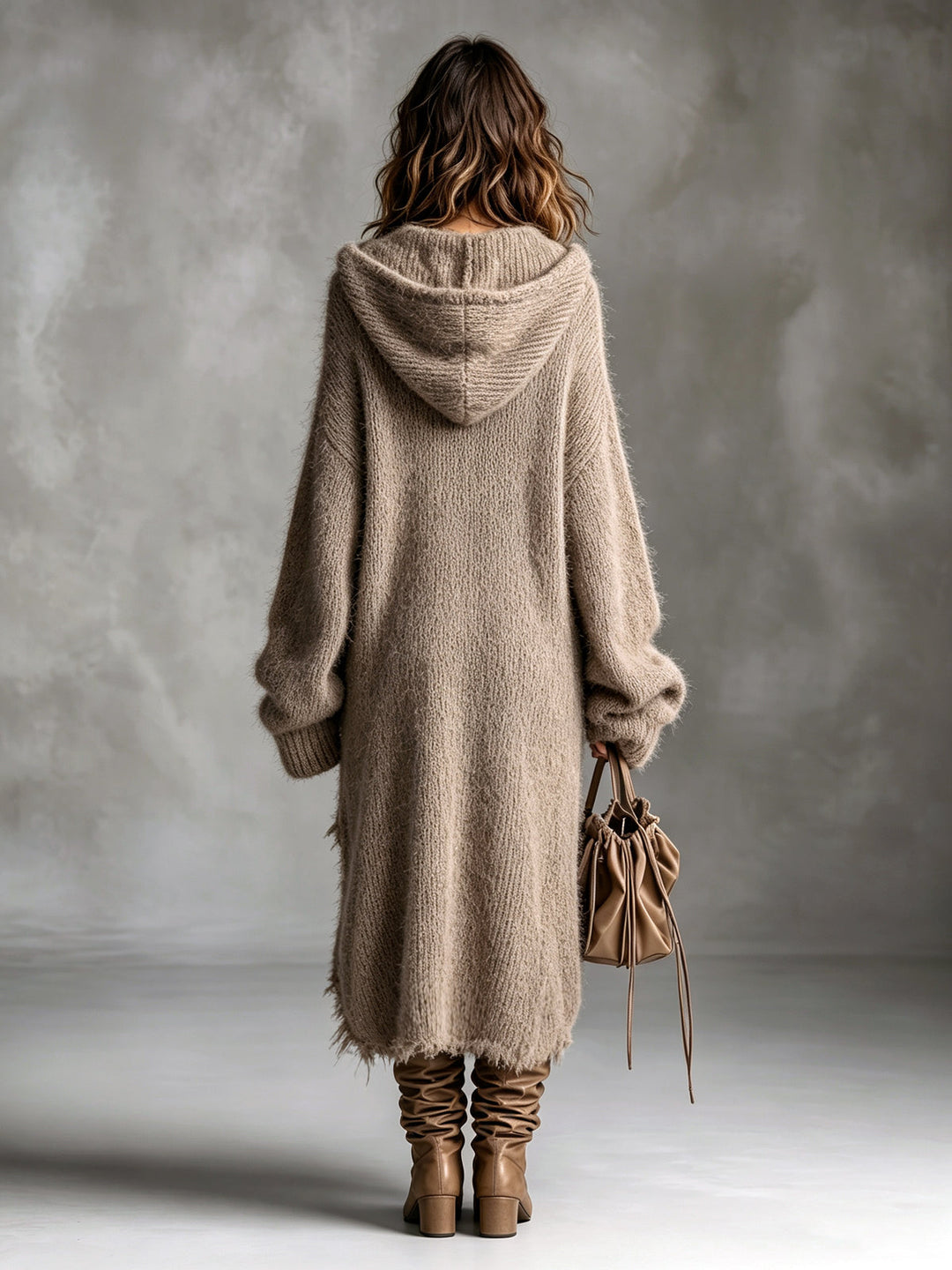 Liesel - Oversize-Kapuzen-Midi-Kleid