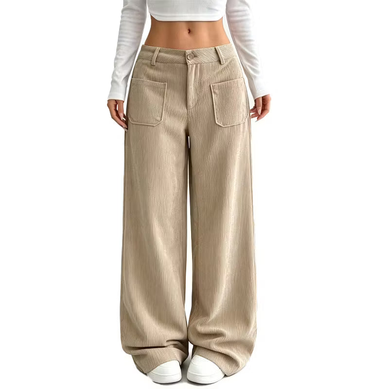 Eithne - Weit geschnittene Soft-Touch-Hose