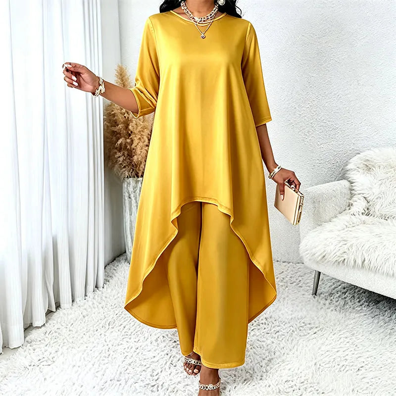 Laurivelle - Soft-Touch Maxikleid in grossen Grössen