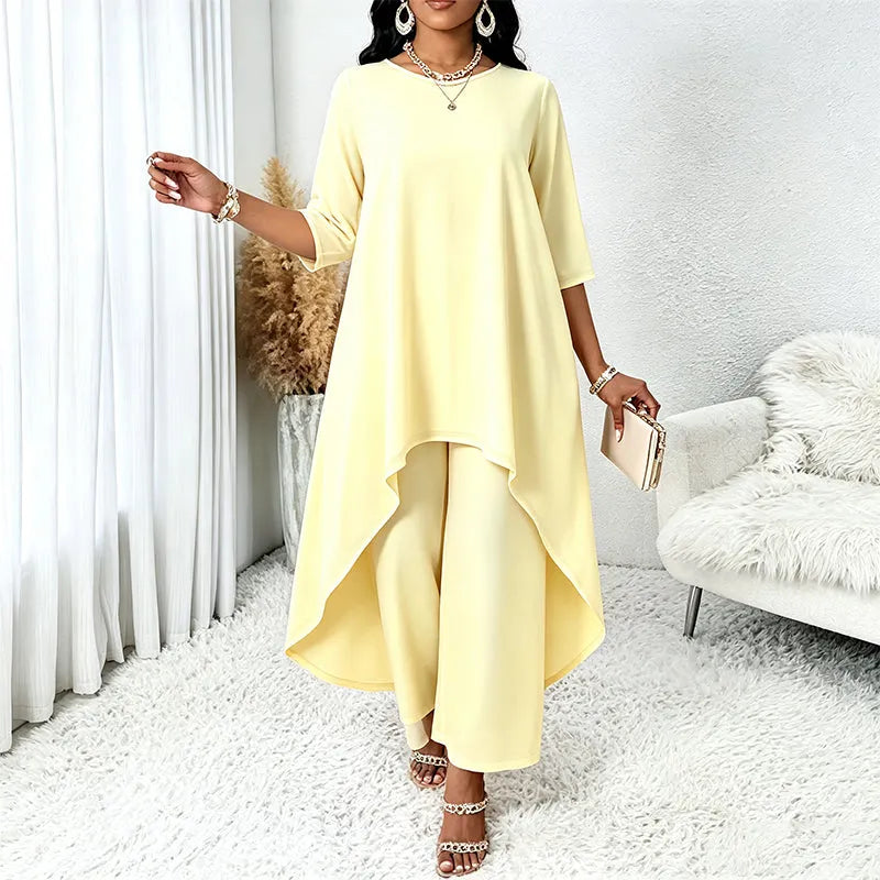 Laurivelle - Soft-Touch Maxikleid in grossen Grössen