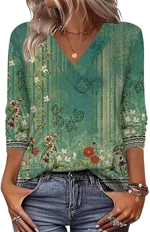 Arianwen - Bluse mit weichem Griff und V-Ausschnitt