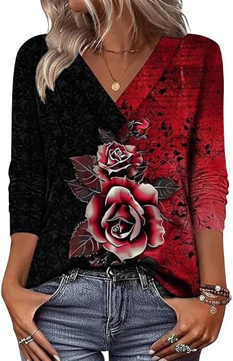 Arianwen - Bluse mit weichem Griff und V-Ausschnitt