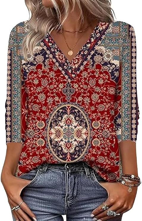 Arianwen - Bluse mit weichem Griff und V-Ausschnitt