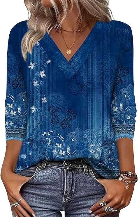 Arianwen - Bluse mit weichem Griff und V-Ausschnitt